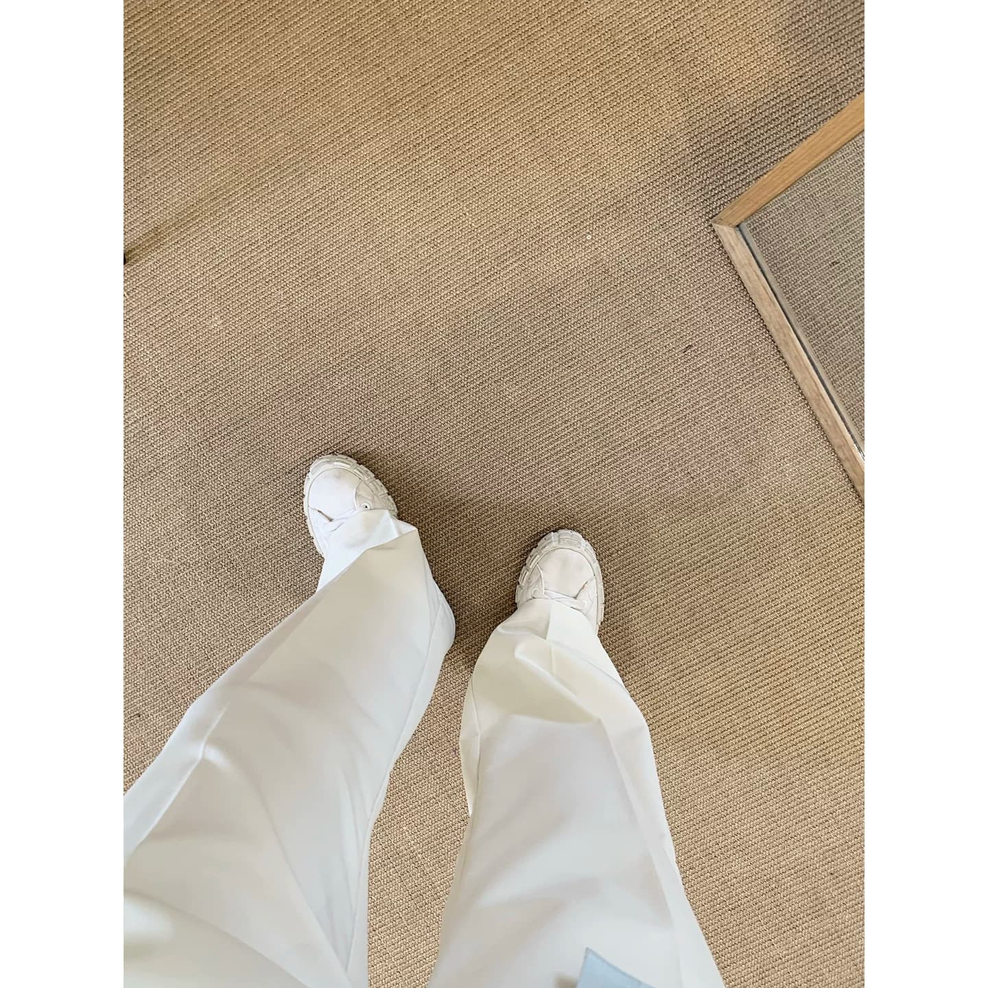 阿茶与阿古白色阔腿西裤男夏季新款韩版直筒宽松百搭薄款休闲长裤 - 缩略图2