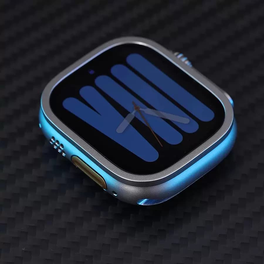 星图适ultra49mm钛合金边框applewatch11铝金属壳苹果不顶膜天线钢化膜一体iwatch1235789se不锈钢保护套隐形 - 缩略图5