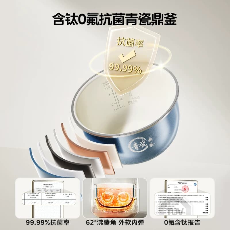 美的IH家用电饭煲3升多功能2到3到4人含钛陶瓷内胆不粘小迷你饭锅 - 缩略图2