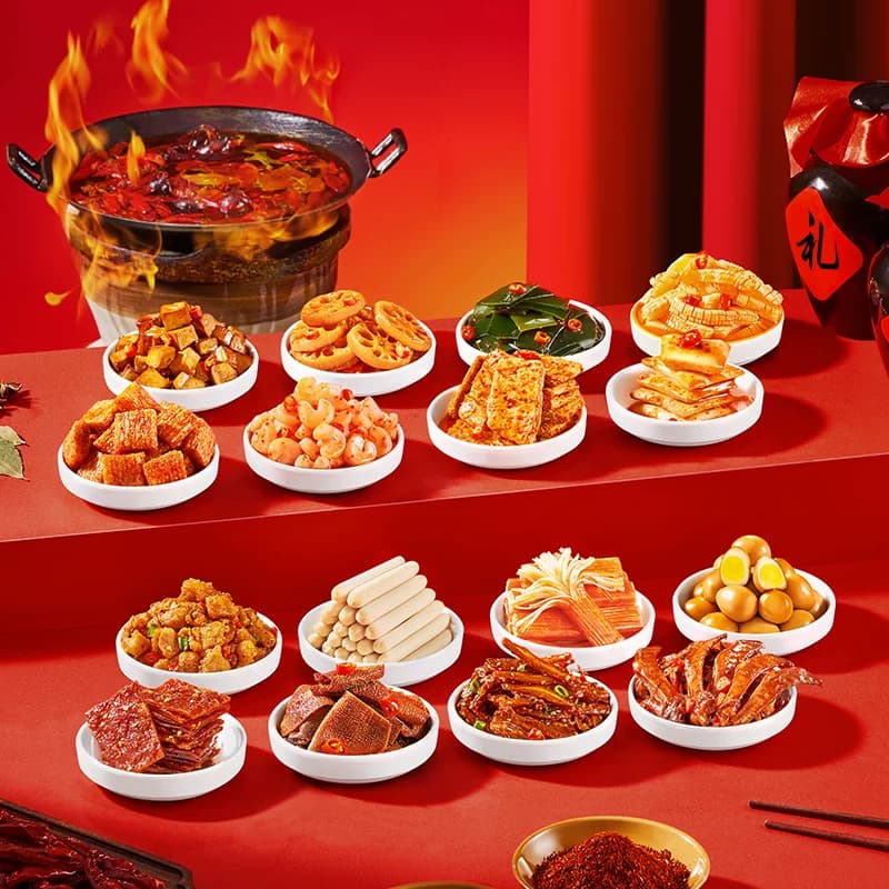 比比赞零食大礼包辣卤礼盒卤味熟食宿舍解馋充饥零食休闲小吃食品 - 缩略图2