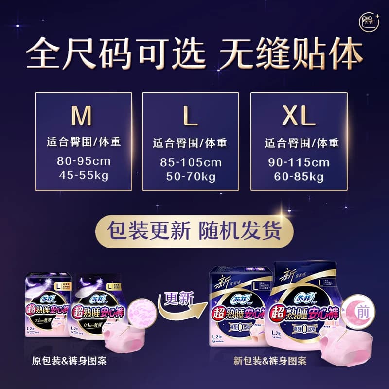 【夏季热销】苏菲超熟睡安心裤安睡裤防漏透气不闷汗夜用卫生巾 - 缩略图4
