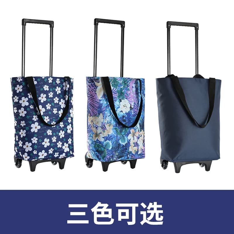 买菜车小拉车购物车家用神器超市手拉车拖车折叠便携购物袋拉杆车 - 缩略图5