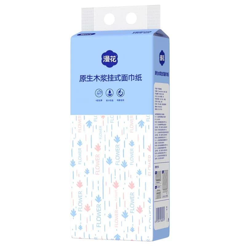 漫花挂式抽纸6提整箱原木餐巾纸实惠装厕用卫生纸加厚悬挂式纸巾 - 缩略图5