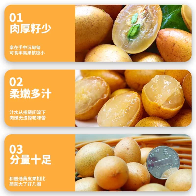 顺丰 广东鸡心黄皮果新鲜5斤冰糖当季现摘酸甜黄弹子水果孕包邮 - 缩略图2