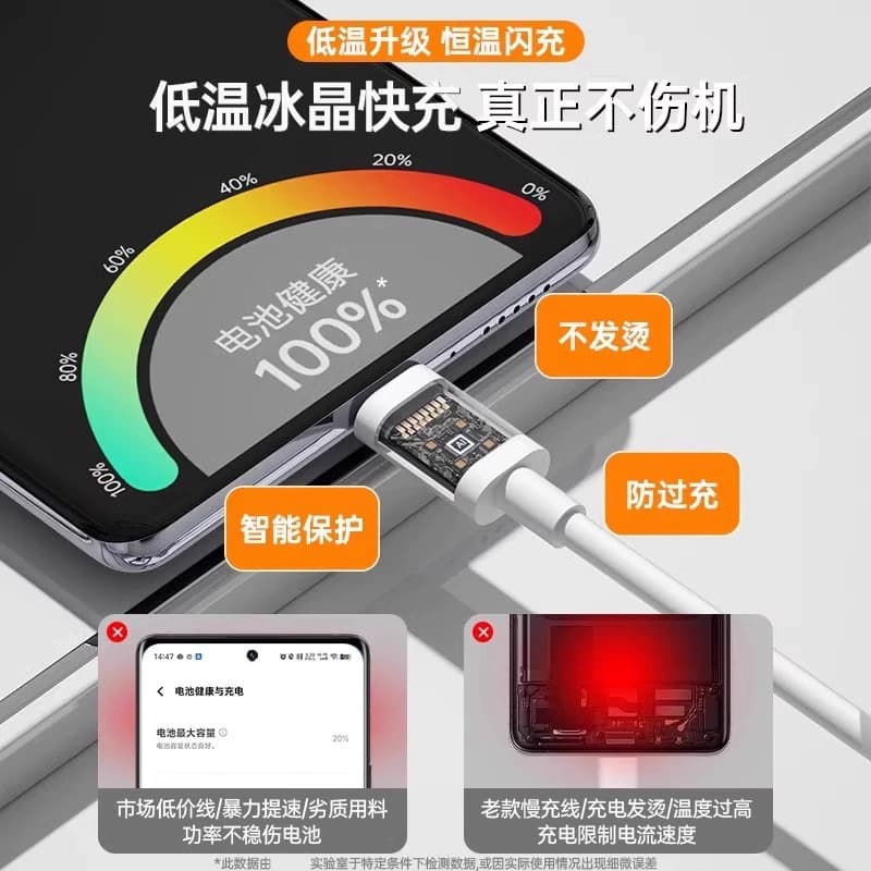 数据线适用华为荣耀Typec6A快充p30mate手机充电器线安卓超级快充 - 缩略图4