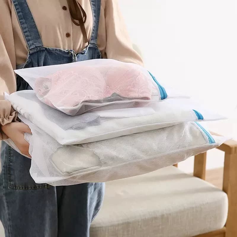 3件套专用防变形洗衣袋家用加大洗衣服网袋护洗袋内衣网兜洗衣机 - 缩略图3