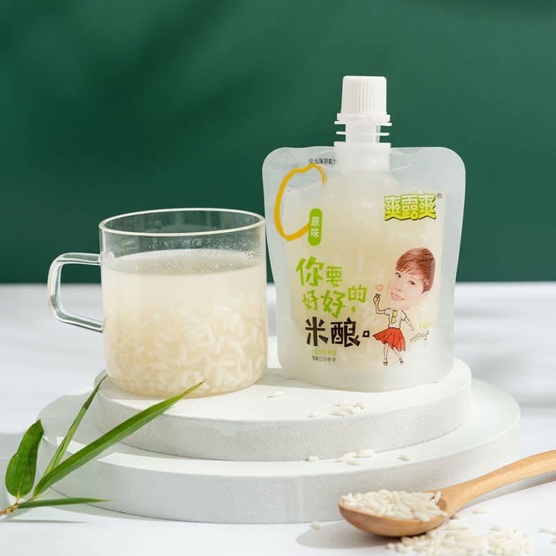 爽露爽吸吸米酿一口米酿甜酒酿1000g小袋装休闲饮料零食约12袋 - 缩略图3