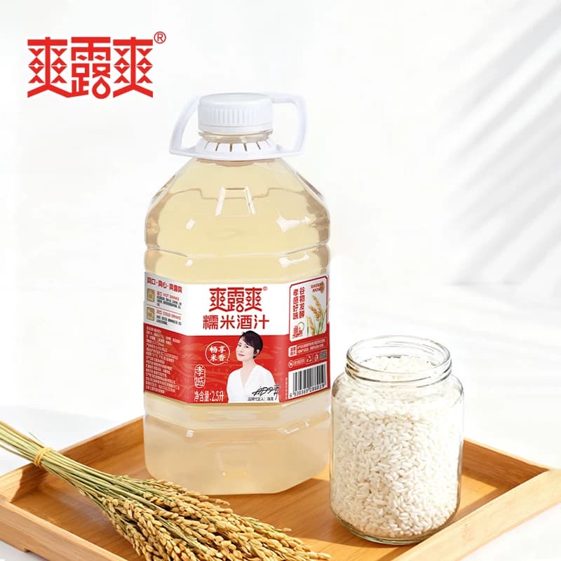 爽露爽糯米酒汁5斤大瓶装低度甜酒酿醪糟汁月子米酒清米酒 - 缩略图2