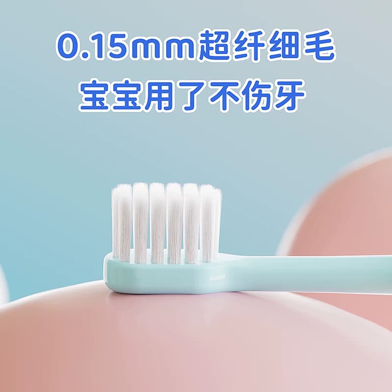 5-12岁Q萌字母男女童软毛牙刷4支清洁护龈小头宝宝换牙期训练刷 - 缩略图2