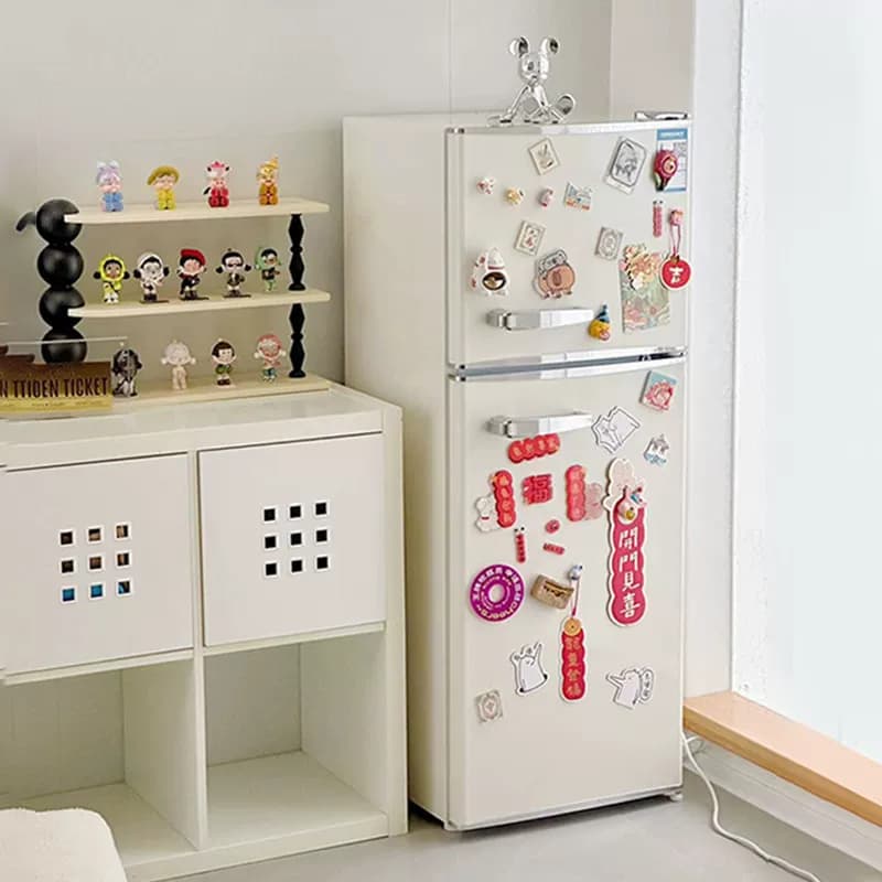 Magictec复古冰箱小型家用奶油风冷藏冷冻双门高颜值绿色小冰箱 - 缩略图4