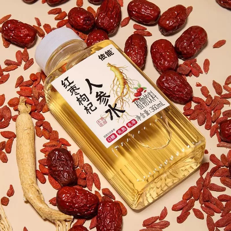 依能红枣枸杞人参水饮料0糖0脂肪0糖草本萃取植物饮品360ml*6瓶装 - 缩略图2