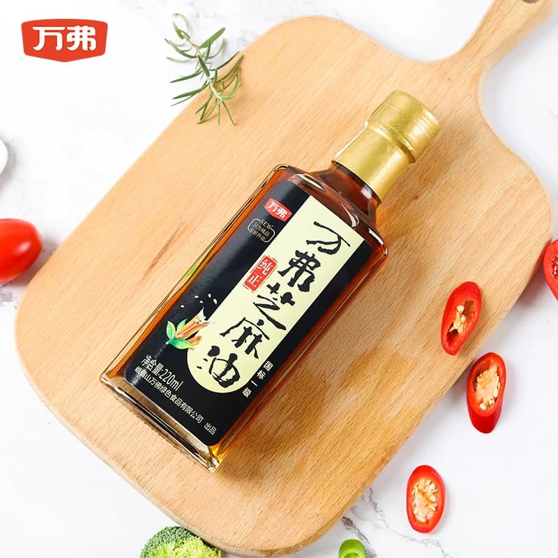 万弗纯正芝麻油220ml家用香油凉拌调味油火锅烹饪蘸料油碟调料油 - 缩略图2