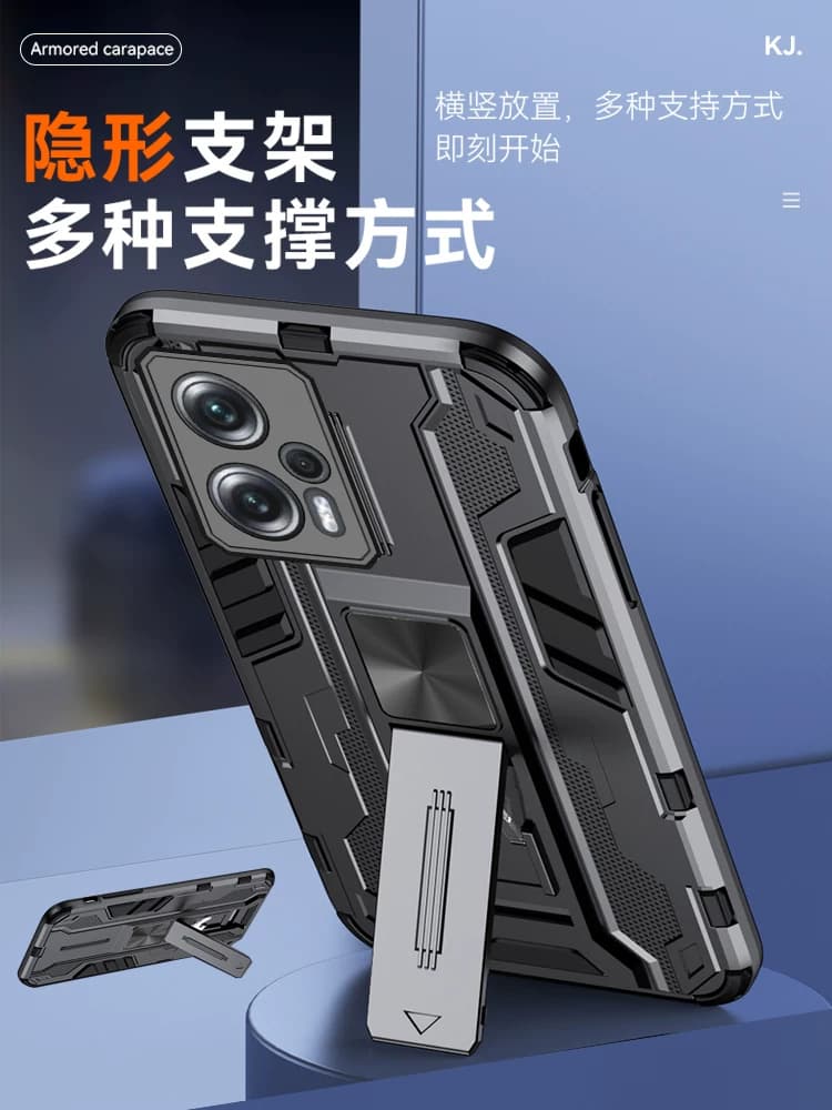 适用红米note12手机壳防摔Redmi Note12Turbo保护套NOTE12TPRO外壳+极速探索版十二磁吸车载一体竖屏支架全包 - 缩略图2
