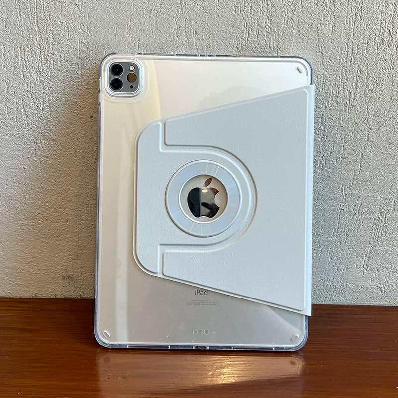 盈来适用苹果2024ipadpro保护套air8无笔槽720磁吸旋转一体6亚克力10代10.910.2八九软壳透明3防弯mini5拆分4 - 缩略图3