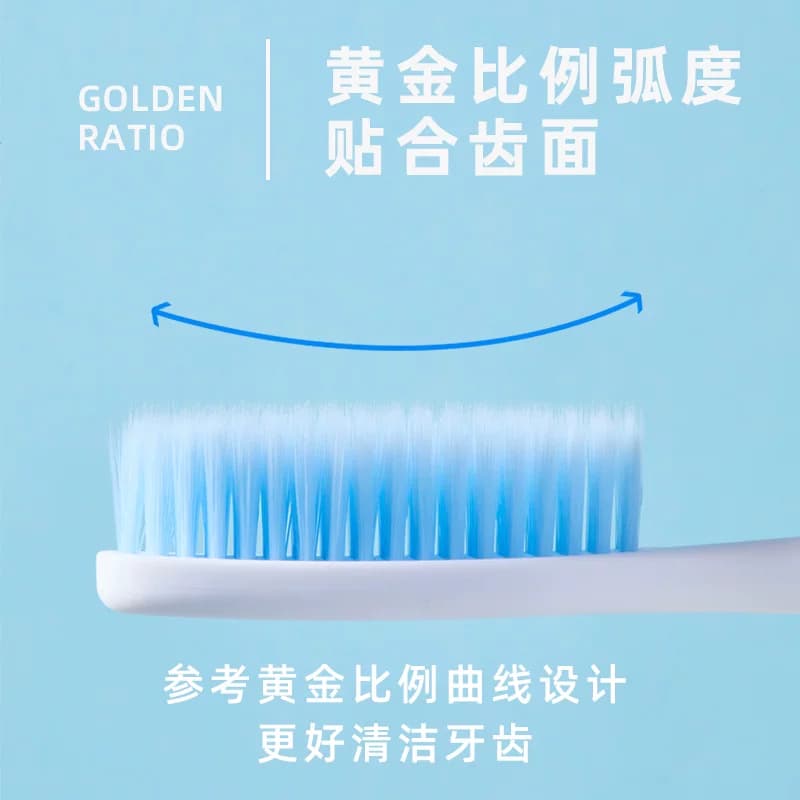 成人宽头77孔加长款牙刷家庭通用情侣款式早八打工人软毛刷单支装 - 缩略图3
