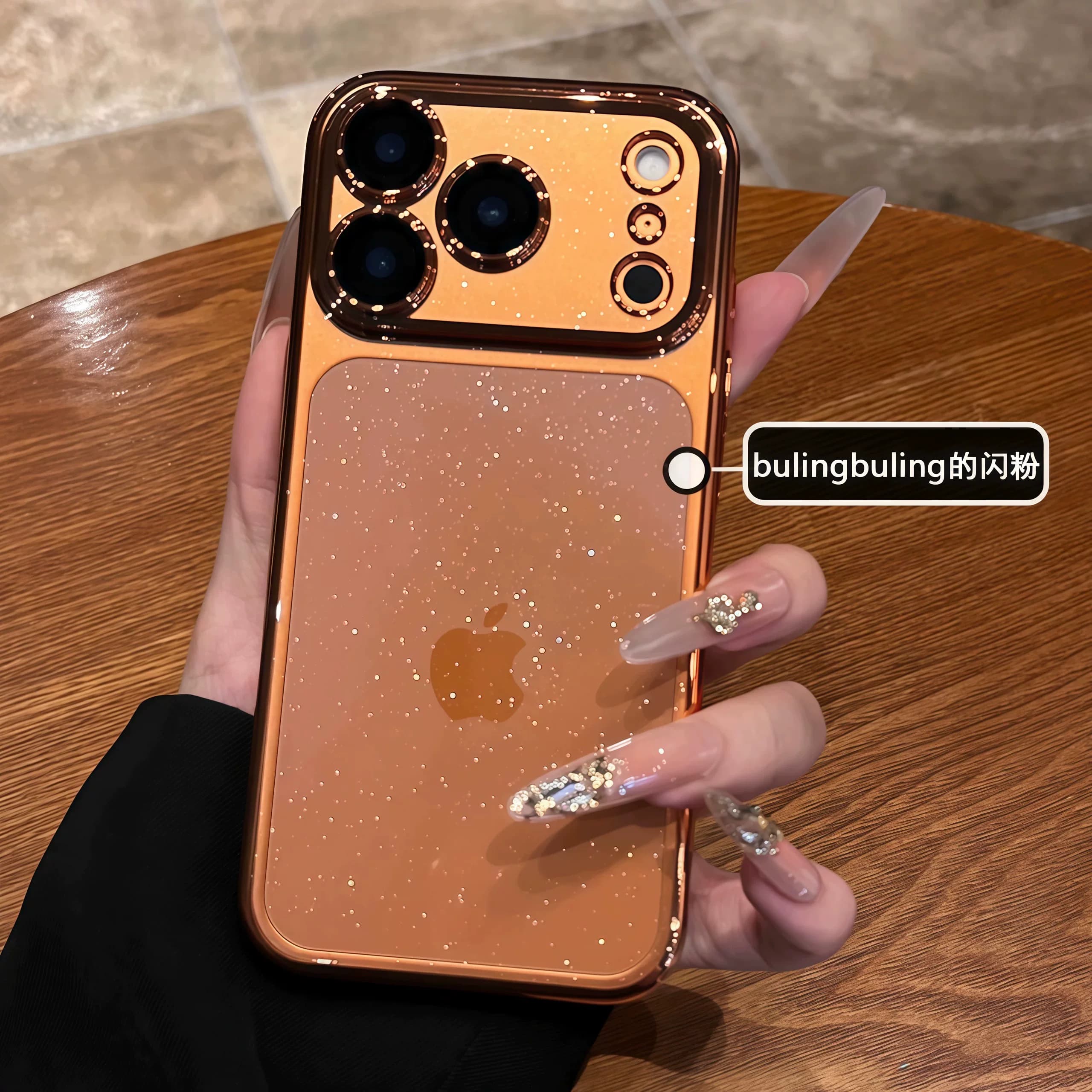 璀璨星河闪粉适用苹果17promax手机壳新款蓝iphone18pro透明16p简约15pro全包防摔保护套13女高级14p网红爆款 - 缩略图3