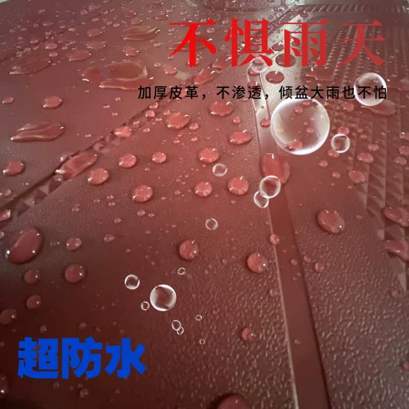 适用雅 迪冠能E09-H电动车脚垫电摩版防水酒红脚踩皮脚踏垫踏板垫 - 缩略图5
