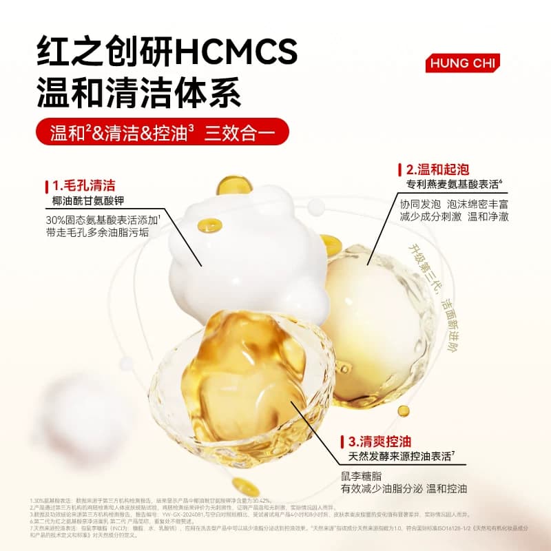 【王源同款】红之小亲净洁面乳控油氨基酸洗面奶深层清洁毛孔温和 - 缩略图2