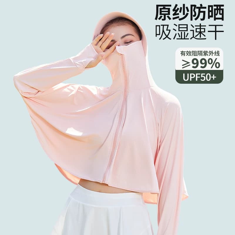 防晒衣女款2026新款防紫外线夏季轻薄透气罩衫外套骑电动车防晒服 - 缩略图3