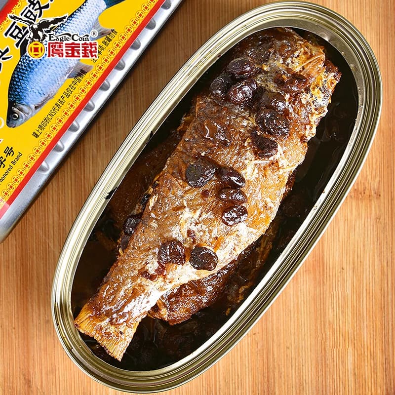 鹰金钱豆豉鲮鱼罐头经典227g下饭菜开盖即食鱼肉熟食速食广东特产 - 缩略图3