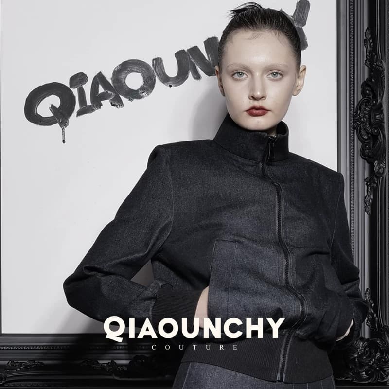 女赛车手 QIAOUNCHY俏云曦 | 野性大长腿蓝色洗水牛仔棉百褶裙女 - 缩略图2