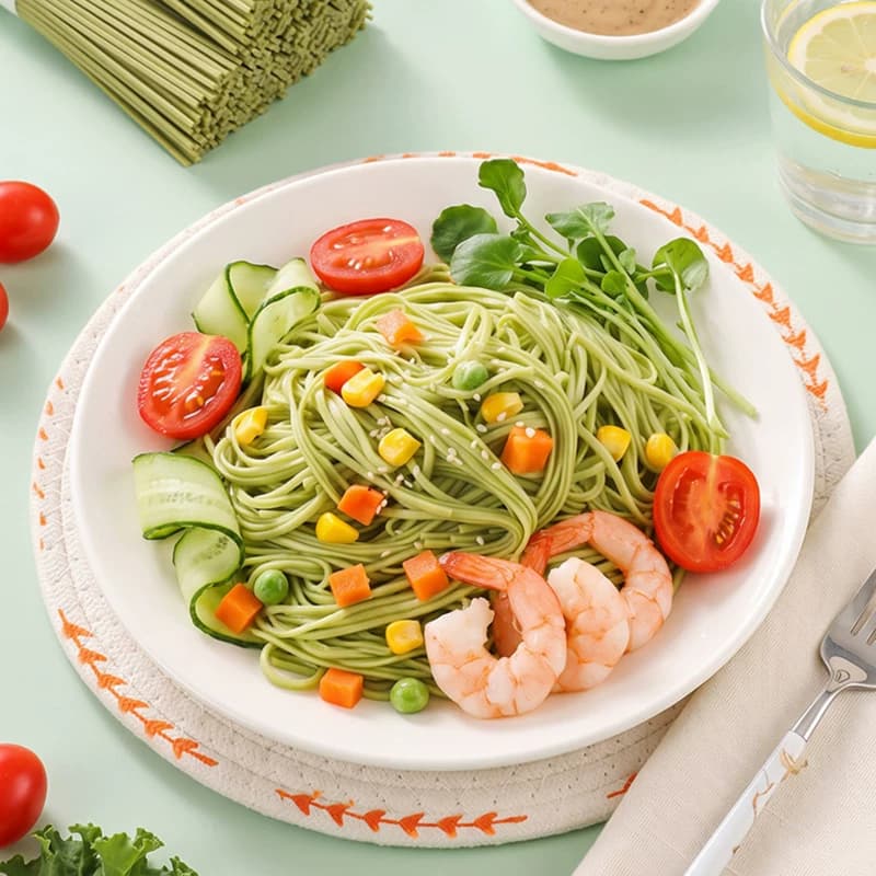 【含膳食纤维】羽衣甘蓝清轻面挂面速食低脂高饱腹健身代餐主食 - 缩略图2