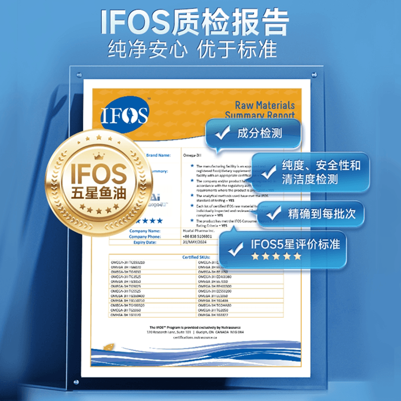 NYO3高纯度深海鱼油omega3高浓度软胶囊中老年epa女生成人健身DHA - 缩略图5