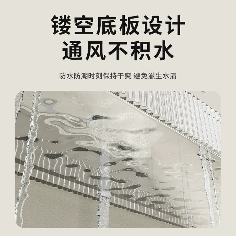 聆度亚克力卫生间置物架浴室厕所免打孔壁挂洗漱台墙上化妆品收纳 - 缩略图3