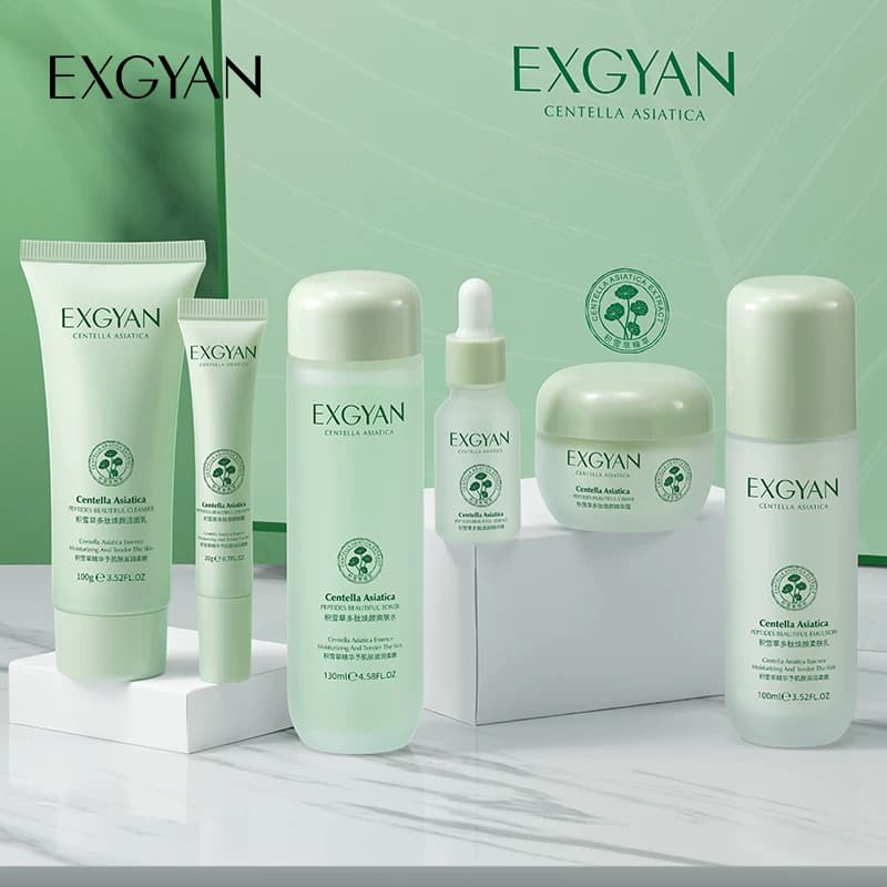 【EXGYAN】韩国进口原料积雪草多肽嫩颜保湿滋润泽肌肤套装盒AB - 缩略图2