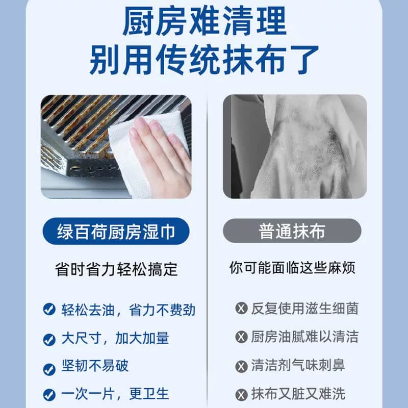 【葵妈专属福利】佳思恩厨房添加椰油精华不伤手大包装专用湿巾 - 缩略图4