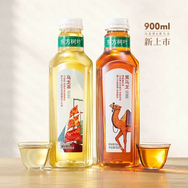 农夫山泉东方树叶900毫升*4青柑普洱茉莉花茶饮料0糖900ml装饮品 - 缩略图3