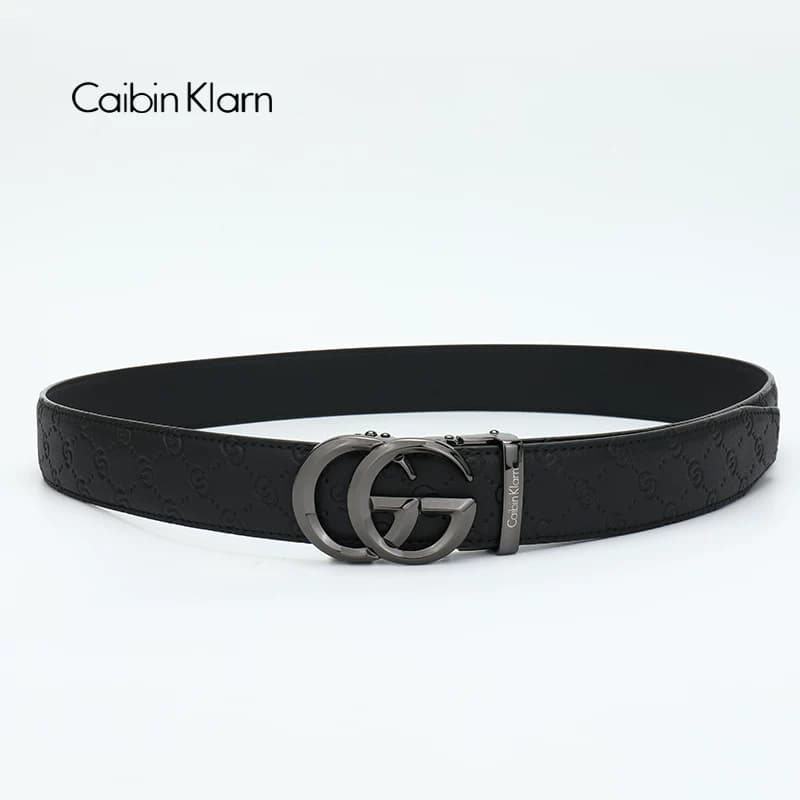 Caibin Klarn皮带男2026新款真皮男士腰带百搭纯牛皮裤带男自动扣 - 缩略图2