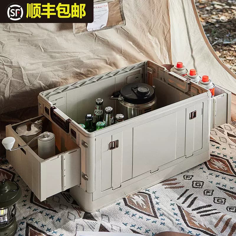 折叠露营箱桌一体户外侧开车载整理箱带盖大容量超大后备箱收纳箱 - 缩略图5