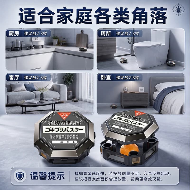 蟑螂药非无毒家用全窝室内端强效除虫卵双杀灭蟑螂正品官方旗舰店 - 缩略图2