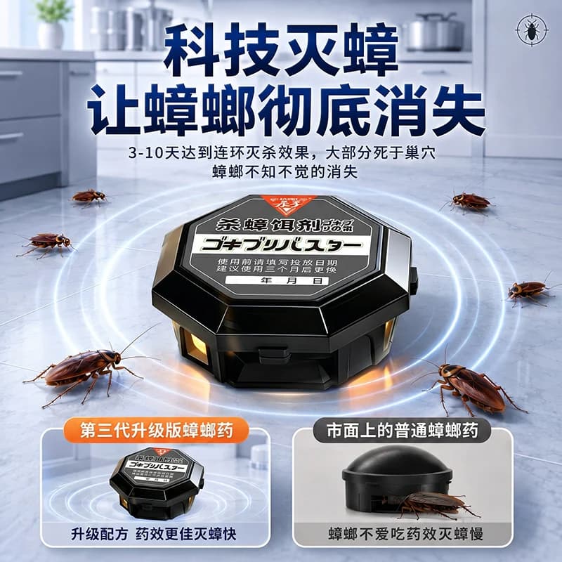 蟑螂药非无毒家用全窝室内端强效除虫卵双杀灭蟑螂正品官方旗舰店 - 缩略图4