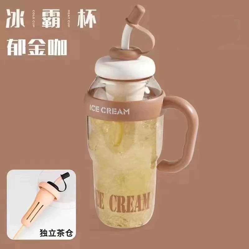 A爆款冰霸杯夏季水杯高颜值女大容量顿顿桶肚肚杯可爱学生吸管杯 - 缩略图3