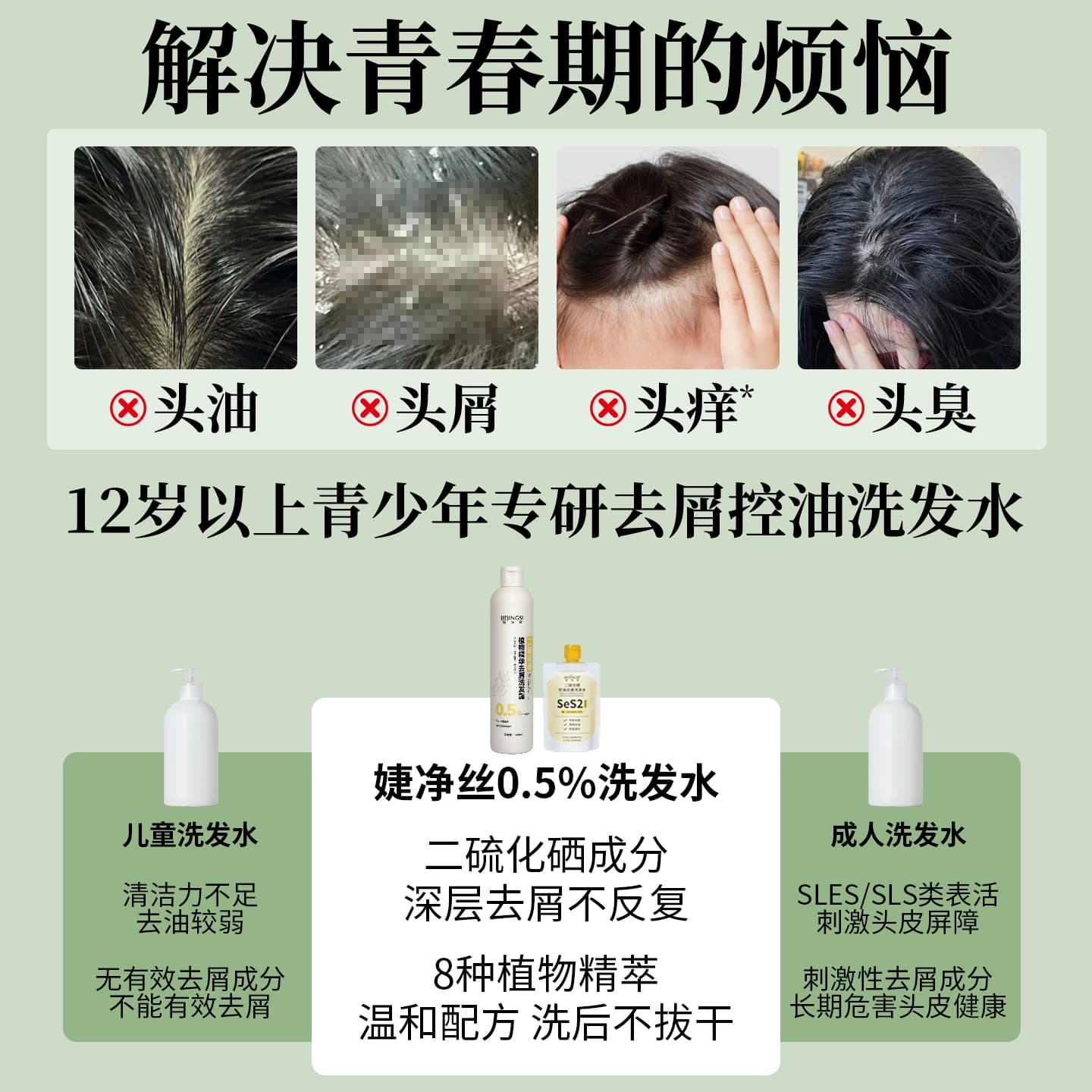 二硫化硒洗发水去屑止痒控油蓬松洗头膏露男士女官方正品进口0.5 - 缩略图3