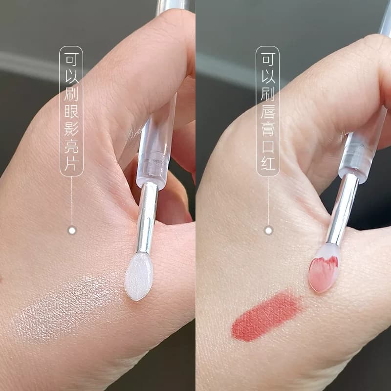 硅胶唇刷带盖防尘唇膜刷唇膏刷子口红刷亮片眼影刷便携多功能刷子 - 缩略图4