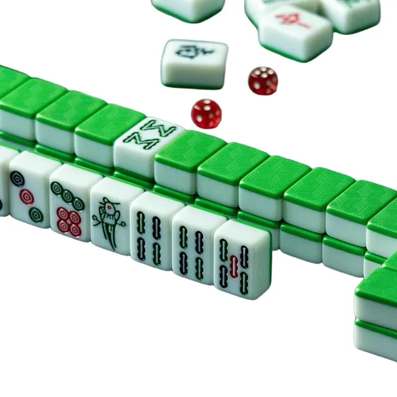 麻将牌高颜值家用中号大号手搓麻将四川广东红中麻将牌144张 - 缩略图5