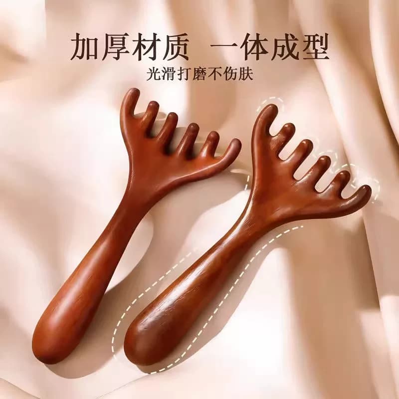 六爪鹿角头部经络梳养生头皮按摩梳子头疗淋巴全身用文创文化用品 - 缩略图2