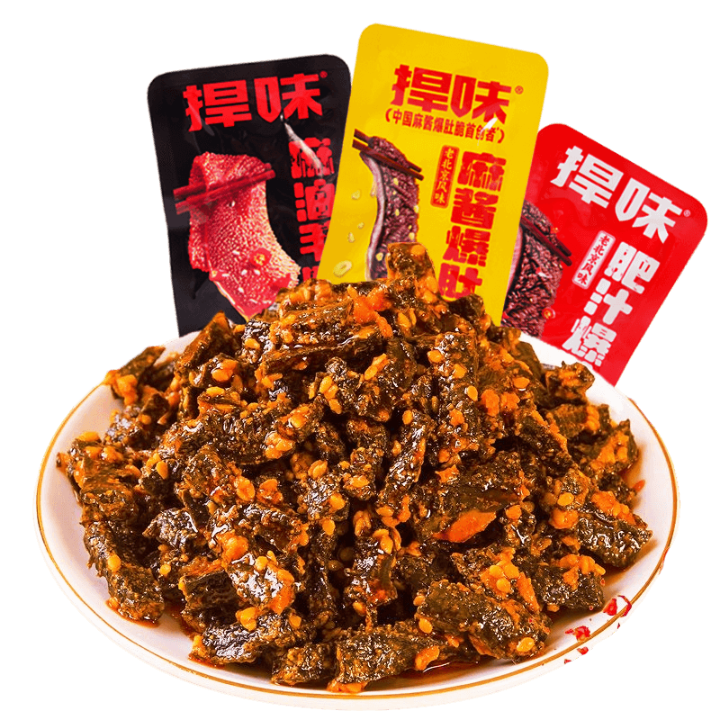捍味麻酱爆肚脆肚麻油毛肚多种口味毛肚爽魔芋素毛肚香辣宿舍散装 - 缩略图5