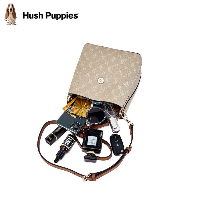 【奥莱清仓】暇步士HushPuppies新款斜跨包时尚大容量复古单肩包 - 缩略图5