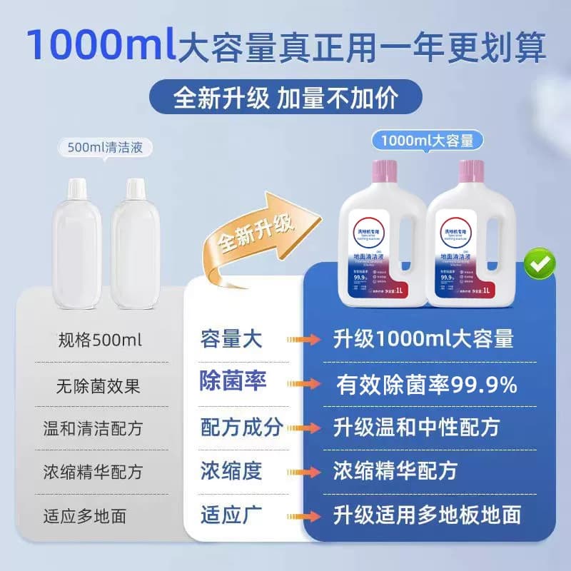 适配添可地面清洁液添可洗地机通用清洁液芙万扫地机器人清洁剂 - 缩略图4