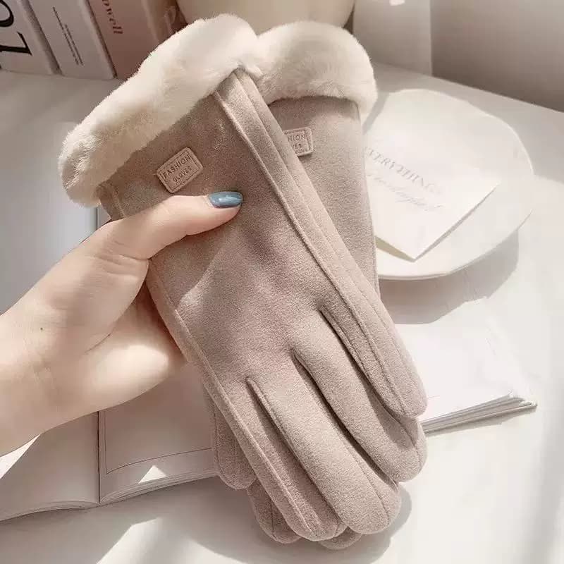 冬季保暖手套男女加绒加厚防风防寒可触屏户外骑行滑雪运动手套 - 缩略图3
