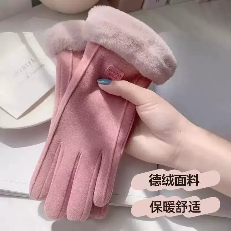 冬季保暖手套男女加绒加厚防风防寒可触屏户外骑行滑雪运动手套 - 缩略图2