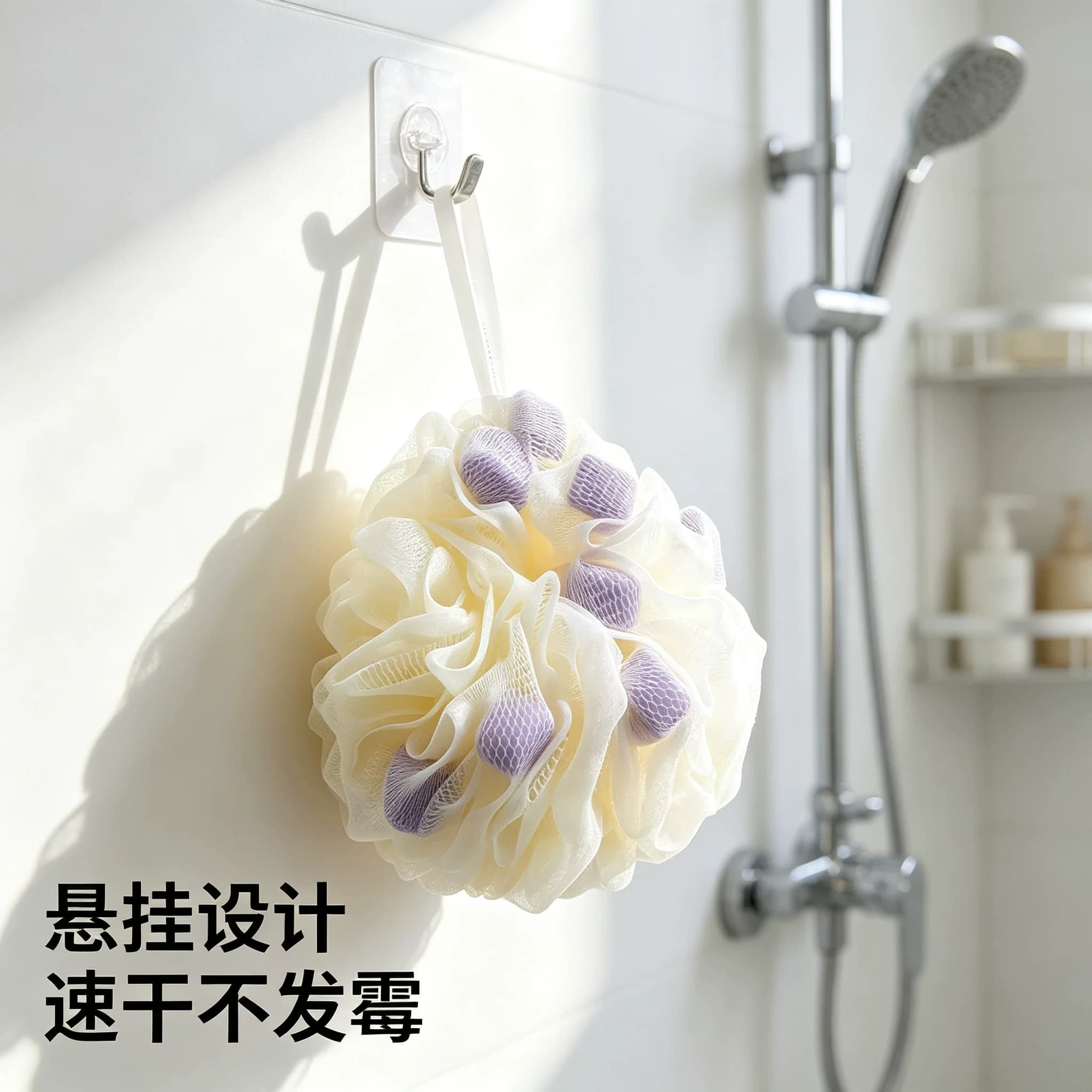 浴花球高档不散沐浴球超柔软浴球男女士大号泡泡浴花洗澡搓澡神器 - 缩略图3