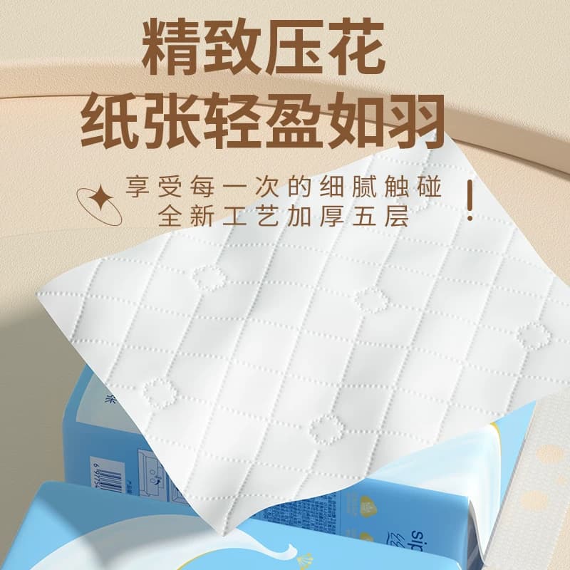 丝飘悬挂式抽纸1200张整箱纸巾家用餐巾纸大尺寸厨房纸手帕卫生纸 - 缩略图4