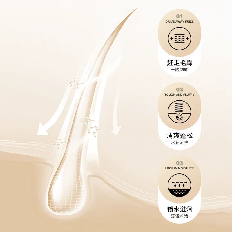 深润顺滑免蒸发膜深入呵护清爽蓬松柔顺改善毛躁大容量正品 - 缩略图4