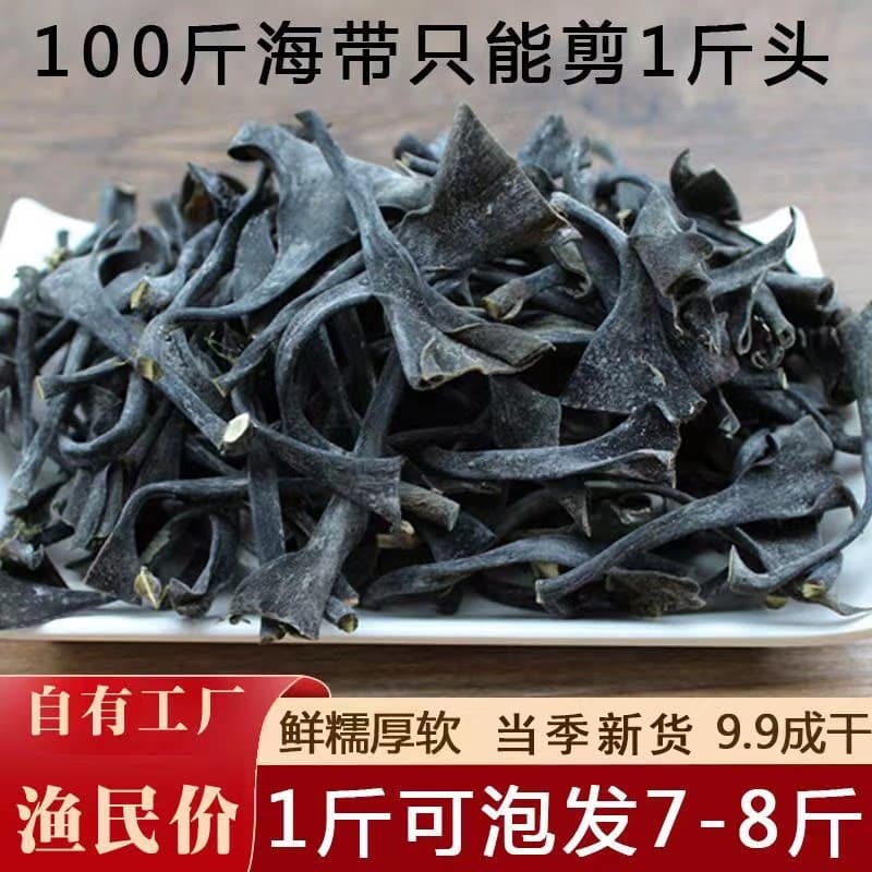 【海带头】霞浦海带头干货无干燥剂厚实软糯新货营养美味风干 - 缩略图4