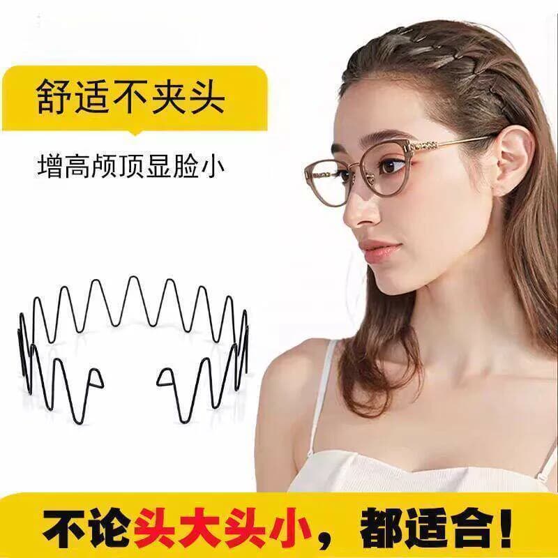 波浪空气发箍女2026新款高级感洋气时尚头箍隐形洗脸专用刘海蓬松 - 缩略图2